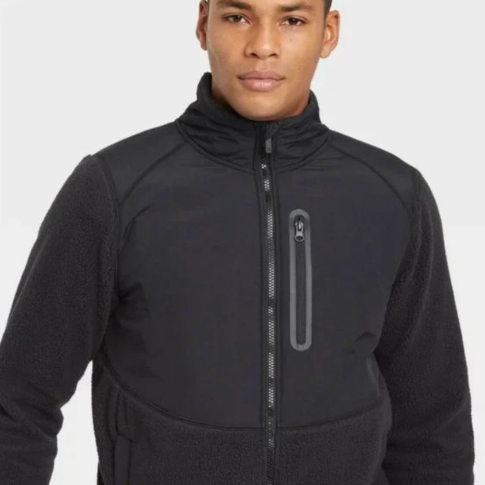 Sherpa Fleece Jacket - All in Motion Black